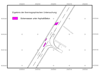 Sickerwasser unter Asphalt/Beton